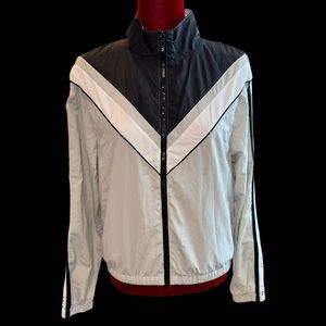 PINK VICTORIA’S SECRET WOMEN ANORAK FULL ZIP COLOR BLOCK WINDBREAKER